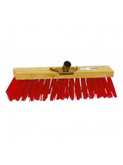 Balai cantonnier PVC rouge 40 cm